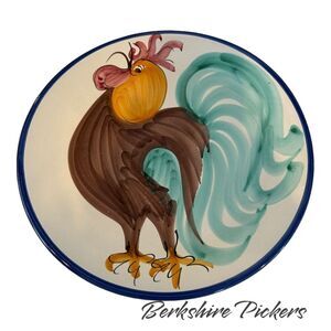 Hand Painted Italian wall decor Rooster‎ Italy